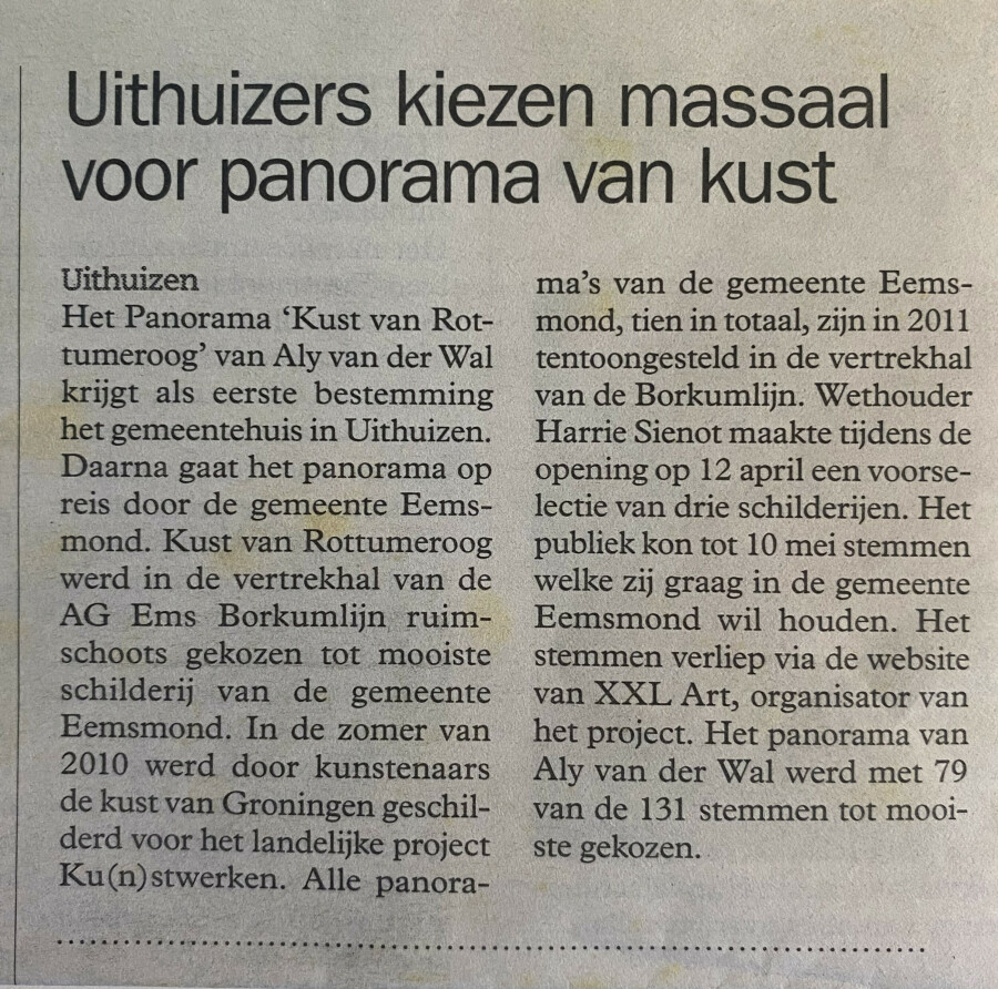 uithuizers kiezen massaal voor panorama van kust